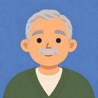 Illustrated profile portrait