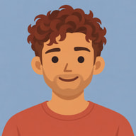 Illustrated profile portrait